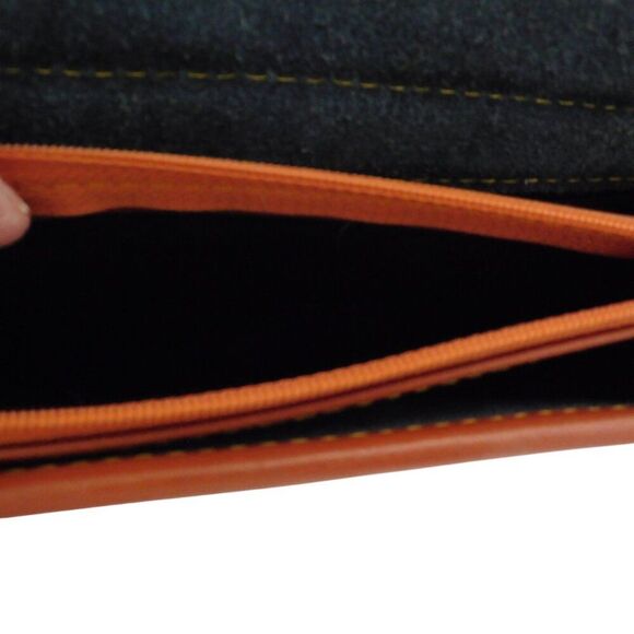 Vintage Dooney & Bourke All Weather Navy Blue Pebble Leather Crossbody Handbag - Picture 4 of 12